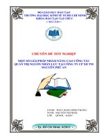 Một số giải pháp nhằm nâng cao công tác quản trị nguồn nhân lực tại Công ty Cổ phần Xây dựng Thương mại Nguyên Phú An