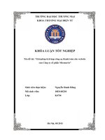 Luận văn khoa thương mại điện tử Giải pháp tích hợp công cụ thanh toán cho website của Công ty cổ phần Mixtourist