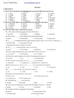 ôn thi hk2 môn tiếng anh 10