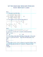 đề thi học sinh giỏi casio