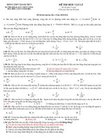 Đề thi thử đại học lần 1 Năm 2010-2011