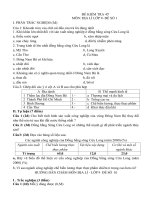 ĐỀ ĐỊA 9 1 TIẾT KÌ II