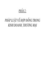 Slide môn pháp luật kinh tế: Pháp luật về hợp đồng