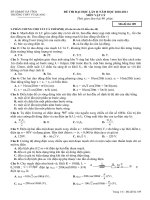 ĐỀ THI THỬ LẦN 2 VŨ QUANG (VẬT LÍ)