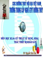 Bải giảng Trắc địa