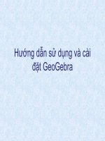 Huong dan su dung va cai dat phan mem Geogebra