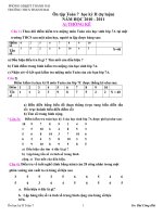 Ôn tập toán 7 kì II phân tự luận