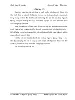 Phân tích thực trạng, tình hình, hiệu quả sử dụng vốn kinh doanh tại công ty TNHH một thành viên Bắc Ninh.B NGGK