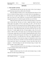 luận văn kỹ thuật môi trường Thiết kế hệ thống xử lý nước thải dệt nhuộm Công ty Cổ phần Thúy Đạt, Nam Định công suất 800 m3ngày.DOC