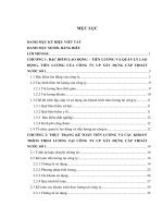 báo cáo thực tập: Kế toán tiền lương và các khoản trích theo lương tại công ty Cổ phần Xây dựng cấp thoát nước số 1