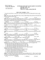 Đề thi chọn HSG cấp trường năm học 2009-2010- Trường THCS Bình Tân, Mộc Hóa, Long An