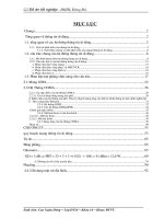 đồ án kỹ thuật viễn thông  CÔNG NGHỆ & CÁC CHỈ TIÊU, CÁC YẾU TỐ ẢNH HƯỞNG ĐẾN HỆ THỐNG THÔNG TIN DI ĐỘNG