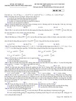 ĐỀ THI THỬ ĐẠI HỌC QUỐC GIA 2015 MÔN VẬT LÍ CÓ ĐÁP ÁN