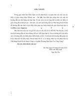 Hoàn thiện bố trí và sử dụng nhân lực bộ phận bàn tại Nhà hàng Kichi Kichi thuộc Công ty cổ phần Thương Mại Dịch Vụ Cổng Vàng