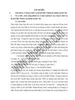 báo cáo thực tập: Thực trang kinh doanh của Công ty Dịch vụ Du lịch Bến Thành Chi nhánh tại Hà Nội