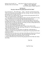 kế hạch hoọc tập va làm theo tâm gương đạo đức của Bác