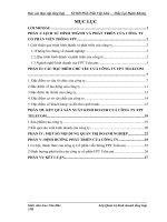 đồ án kỹ thuật viễn thông  Công ty cổ phần viền thông FPT Telecom trong những năm gần đây.