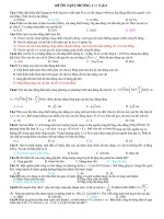 Đề ôn tập chương:1,2,3,4,5 lớp 12