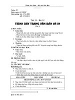 Tiết 54 - Trình bày trang văn bản và in (t2)