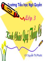 CHƯƠNG 6: bài 1:Học toán với phần mềm cùng học toán 3