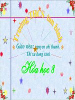 do tan cua mot chat trong nuoc