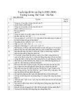 tuyển tập đề thi vào lớp 6 trường lương thế vinh tp hà nội