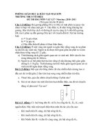 đề thi HSG vật lí 7