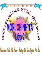 Chính tả: Những quả đào (lớp 2 - tuần 29)