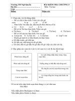 Đề kiểm tra tin học cuối chương 5