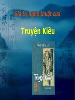 Giá trị nghệ thuật của truyện Kiều