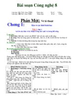 Công nghệ 8 ca nam 3 cột