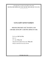 sáng kiến Phương pháp rèn ngữ âm Tiếng Anh cho học sinh lớp 7