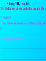 Bài 38: Bài tiết và cấu tạo hệ bài tiết nước tiểu