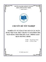 Nghiên cứu về tâm lý bầy đàn ở các ngân hàng Việt Nam. Thực trạng và giải pháp cho Ngân hàng TMCP Phương Nam - Phòng giao dịch Trường Chinh