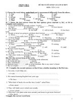 Đề Thi van vào các tỉnh 2010