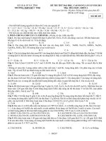 ĐỀ THI THỬ ĐH-CĐ LẦN II (HÓA HỌC)