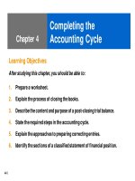 Financial accounting chapter 04 completing the accounting cycle