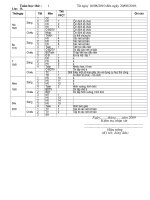 Lich bao giang lop 1