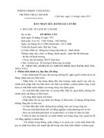 BẢN NHẬN XÉT CÁN BỘ