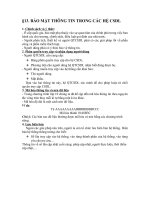 Bai 13 - BAO MAT THONG TIN TRONG CSDL