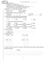 Bộ đề toán ôn tập học kì lớp 5