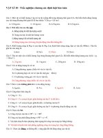 VẬT LÍ 10 - Trắc nghiệm chương các định luật bảo toàn