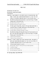 báo cáo tốt nghiệp: Hoàn thiện kế toán doanh thu chi phí và kết quả sản xuất kinh doanh dịch vụ vận tải tại Công ty Cổ phần Thương mại và Vận tải Hà Nam