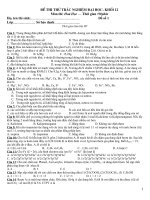 de thi thu dai hoc mon toan hay va kho