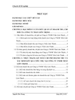 báo cáo thực tập: Hoàn thiện kế toán doanh thu, chi phí và xác định kết quả sản xuất kinh doanh tại Công Ty TNHH Trần Liên Thịnh