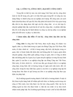 Công vụ công chức và đạo đức công chức