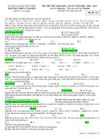 đề thi thử đại học 2011 quá hay và có đáp án