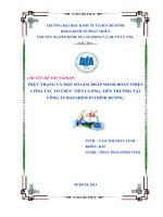 Thực trạng và một số giải pháp nhằm hoàn thiện công tác tổ chức tiền lương, tiền thưởng tại Công ty bảo hiểm PVI Bình Dương