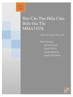 Báo cáo Tìm hiểu cảm biến gia tốc MMA7455L