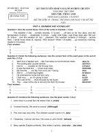 de thi chuyen Ha Nam